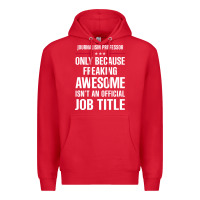 Red gift for freaking awesome journalism professor Premium Hoodie - DesigneFamous