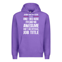 Purple gift for freaking awesome journalism professor Premium Hoodie - DesigneFamous