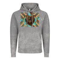 Cloud Rock bear native American background Vintage Hoodie - BarkalooDesign
