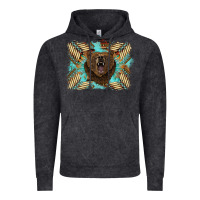Vintage Black bear native American background Vintage Hoodie - BarkalooDesign