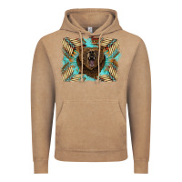 Vintage Coffee bear native American background Vintage Hoodie - BarkalooDesign