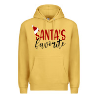 Antique Gold Santa's Favorite Ho Premium Hoodie - DesigneFamous