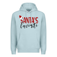 Blue Mist Santa's Favorite Ho Premium Hoodie - DesigneFamous