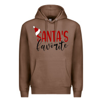 Chestnut Santa's Favorite Ho Premium Hoodie - DesigneFamous