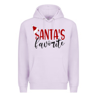 Lilac Santa's Favorite Ho Premium Hoodie - DesigneFamous