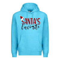 Ocean Blue Santa's Favorite Ho Premium Hoodie - DesigneFamous