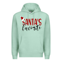 Seafoam Santa's Favorite Ho Premium Hoodie - DesigneFamous