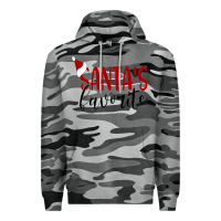 Slate Camo Santa's Favorite Ho Premium Hoodie - DesigneFamous