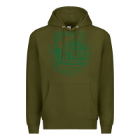 Army Green The Dartmouth, College Premium Hoodie - DesigneFamous