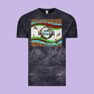 Winter Blessings Leopard Vintage Tee Designed By Lillyallendesigns