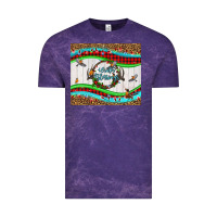 Cloud Purple winter blessings leopard Vintage Tee - LillyAllenDesigns