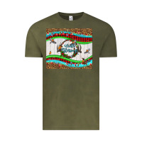 Vintage Olive winter blessings leopard Vintage Tee - LillyAllenDesigns