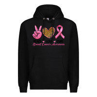 Black peace love cure Premium Hoodie - RanaPortraitStore