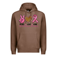 Chestnut peace love cure Premium Hoodie - RanaPortraitStore