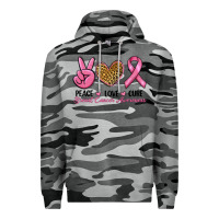 Slate Camo peace love cure Premium Hoodie - RanaPortraitStore