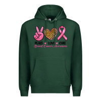 Sports Green peace love cure Premium Hoodie - RanaPortraitStore