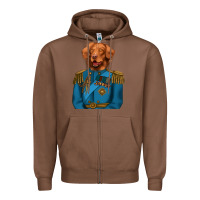 Chestnut Golden Retriever Dog Portrait,Custom Pet Portraits,Renaissance Dog Zipper Hoodie - RanaPortraitStore