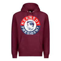 Burgundy vintage 1960 kennedy for president Premium Hoodie - DesigneFamous