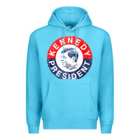 Ocean Blue vintage 1960 kennedy for president Premium Hoodie - DesigneFamous