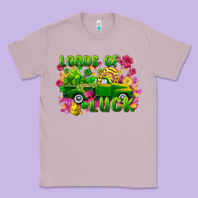 Loads Of Luck St. Patricks Day Classic Tee Designed By Fadigitalartstudio