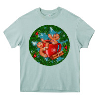 Arona gingerbread men with hot chocolate Heavy Core Tee - BundleAndBundleShop