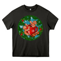 Asphalt gingerbread men with hot chocolate Heavy Core Tee - BundleAndBundleShop