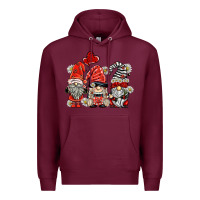Burgundy ladybug  gnomies Premium Hoodie - BarkalooDesign