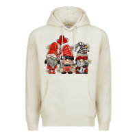 Oatmeal Heather ladybug  gnomies Premium Hoodie - BarkalooDesign
