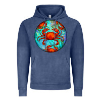 Vintage Denim crab Vintage Hoodie - BarkalooDesign
