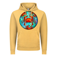 Vintage Mustard crab Vintage Hoodie - BarkalooDesign