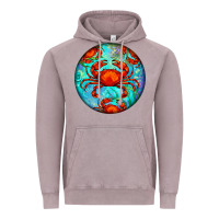 Vintage Zinc crab Vintage Hoodie - BarkalooDesign