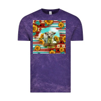 Cloud Purple Charolais Calf Gemstone Vintage Tee - LillyAllenDesigns