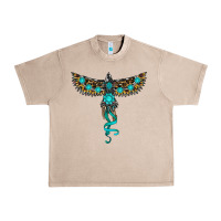 French Oak turquoise thunderbird Urban Heavy Tee - RanaPortraitStore