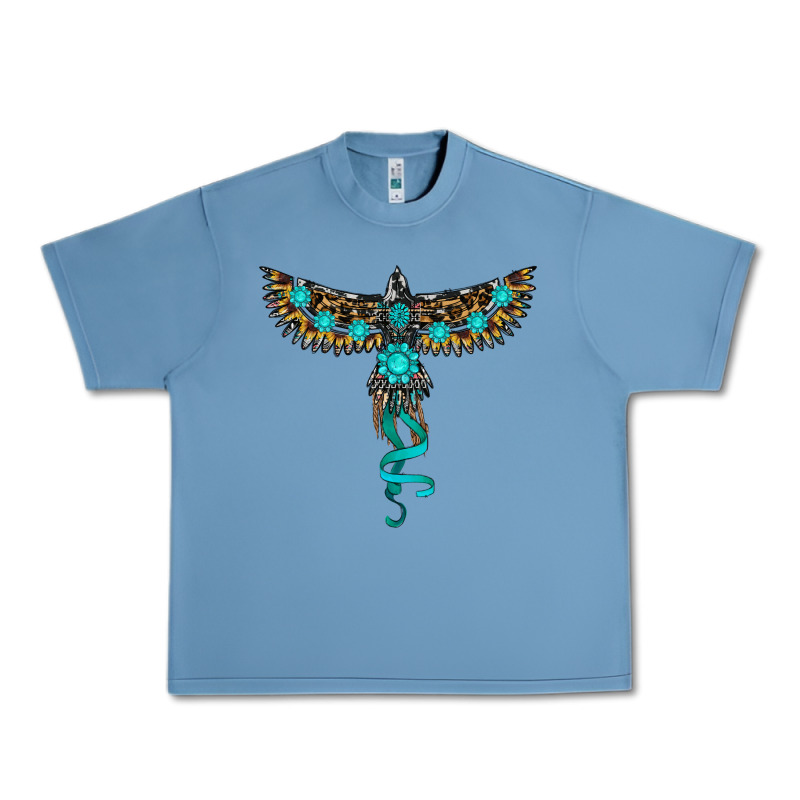 Turquoise Thunderbird Urban Heavy Tee by RanaPortraitStore | Teevron