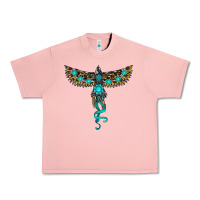 Salmon turquoise thunderbird Urban Heavy Tee - RanaPortraitStore