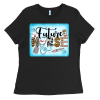 Black Western Future Nurse Ladies Tee - LillyAllenDesigns