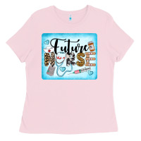 Bubblegum Pink Western Future Nurse Ladies Tee - LillyAllenDesigns