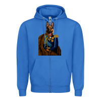 True Royal Pet Portraits, Custom Pet Portraits, Renaissance Pet Portraits, Custom Zipper Hoodie - RanaPortraitStore