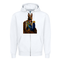 White Pet Portraits, Custom Pet Portraits, Renaissance Pet Portraits, Custom Zipper Hoodie - RanaPortraitStore