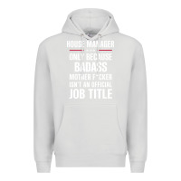 Dove Grey gift for badass house manager Premium Hoodie - DesigneFamous