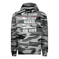 Slate Camo gift for badass house manager Premium Hoodie - DesigneFamous