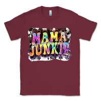 Burgundy Mama junkie Mother's Day Classic Tee - FaDigitalArtStudio