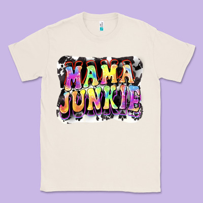 Mama Junkie Mother's Day Classic Tee Designed By Fadigitalartstudio