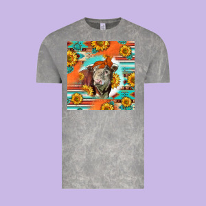 Hereford Bull Vintage Tee Designed By Lillyallendesigns