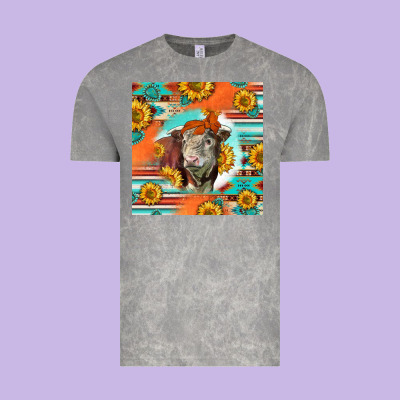Hereford Bull Vintage Tee Designed By Lillyallendesigns