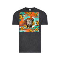 Vintage Black Hereford Bull Vintage Tee - LillyAllenDesigns