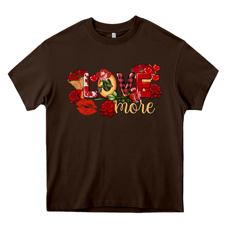 Love More Valentine's Day Heavy Core Tee by FaDigitalArtStudio | Teevron