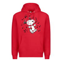 Red dancing dog Premium Hoodie - DesigneFamous
