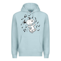 Blue Mist dancing dog Premium Hoodie - DesigneFamous