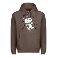 Coffee dancing dog Premium Hoodie - DesigneFamous